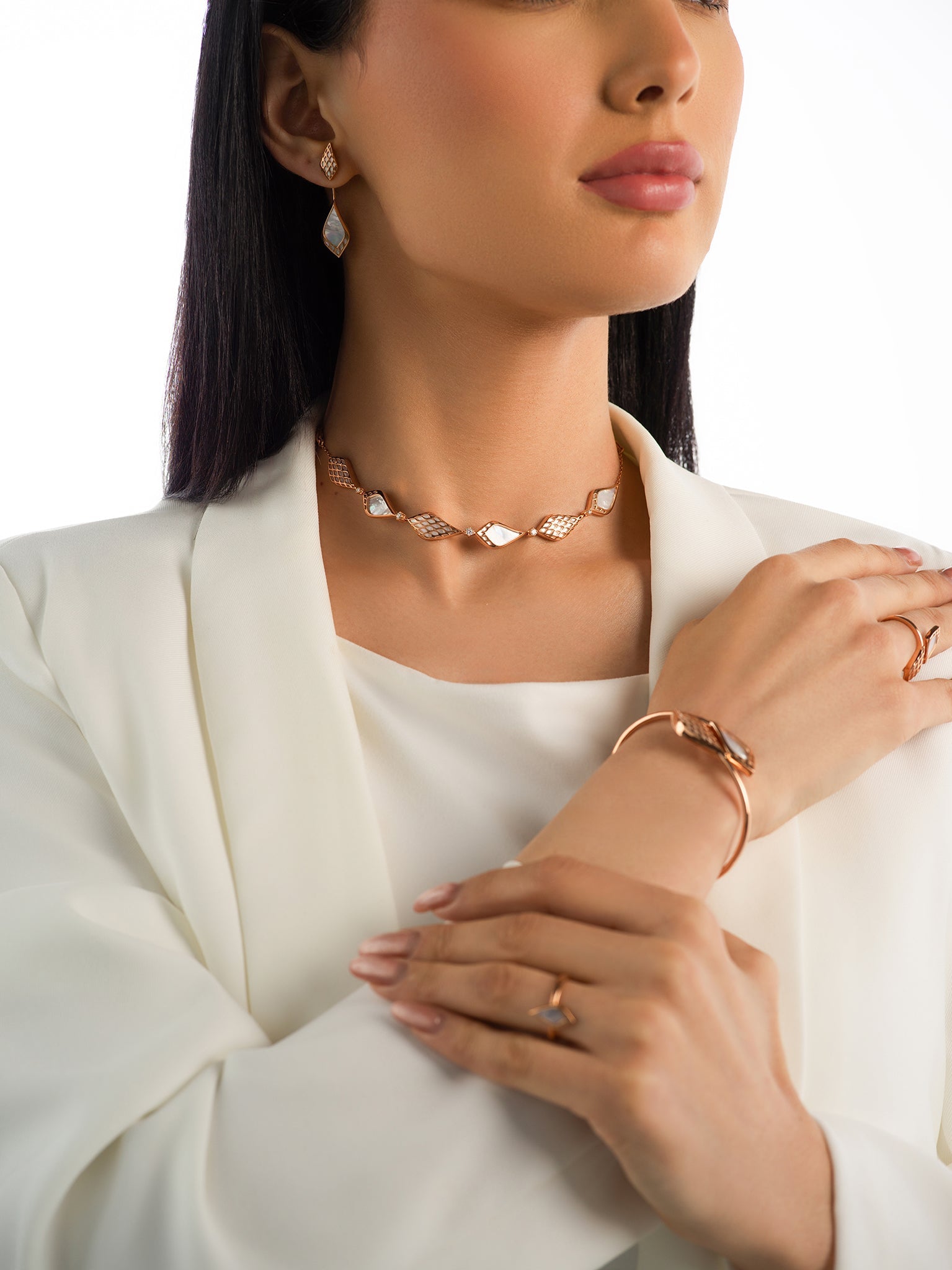 City of Dreamers Necklace / Bracelet Multiwear – premium luxury 18K Saudi jewelry design from Shahadalqabbaa