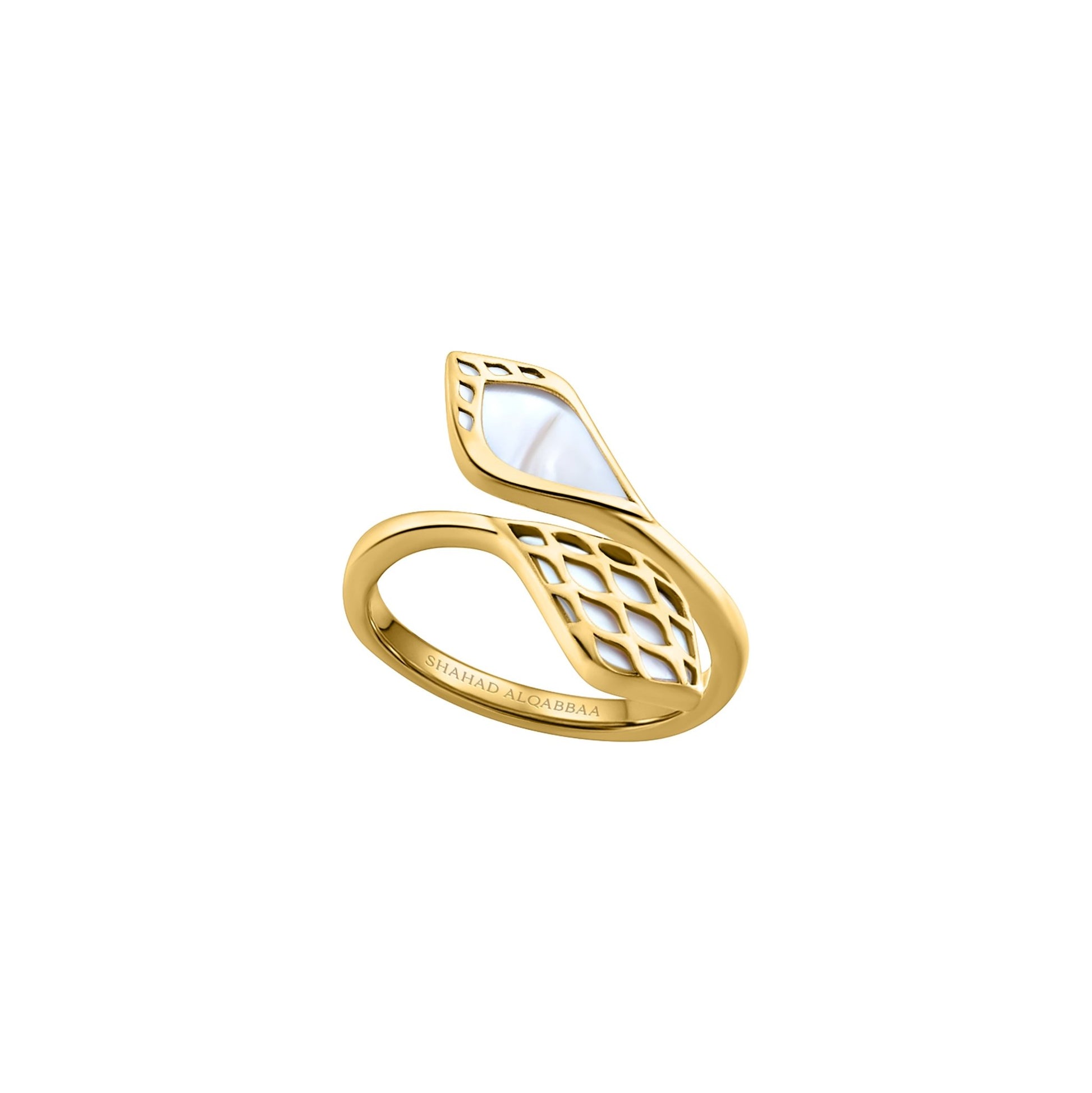 City of Dreamers Ring, 2 Motifs – premium luxury 18K Saudi jewelry design from Shahadalqabbaa